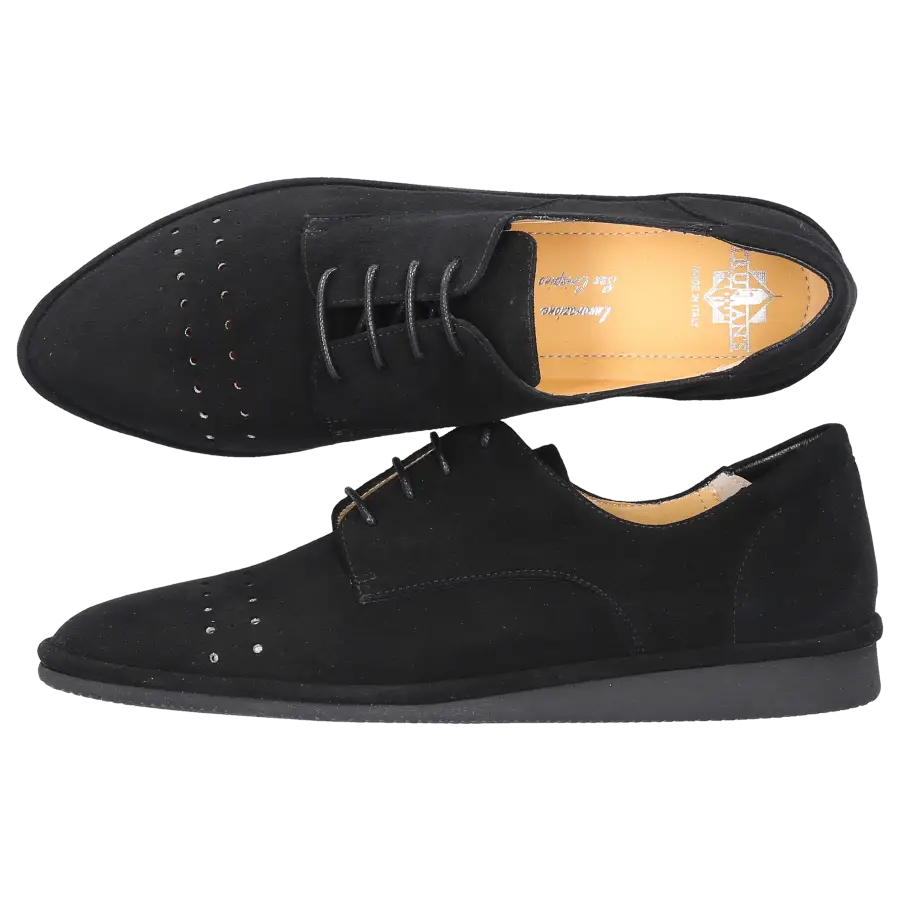 Truman's - Sneaker low 9351 Veloursleder - schwarz