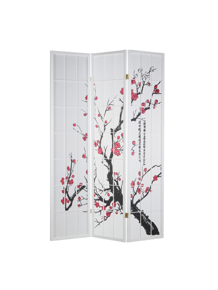 Homestyle4u 3-tlg. Paravent in Weiß 132x175 günstig kaufen onesize