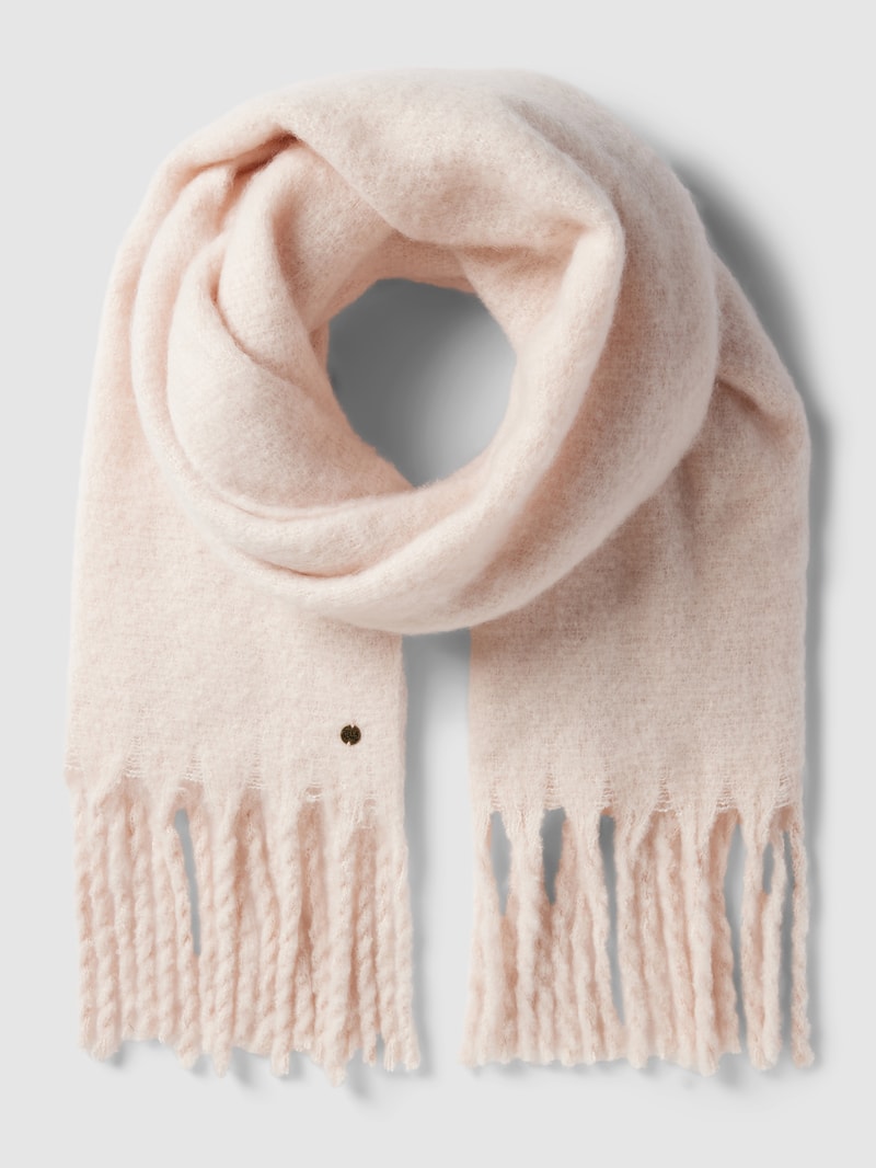 Schal in Strick-Optik in offwhite