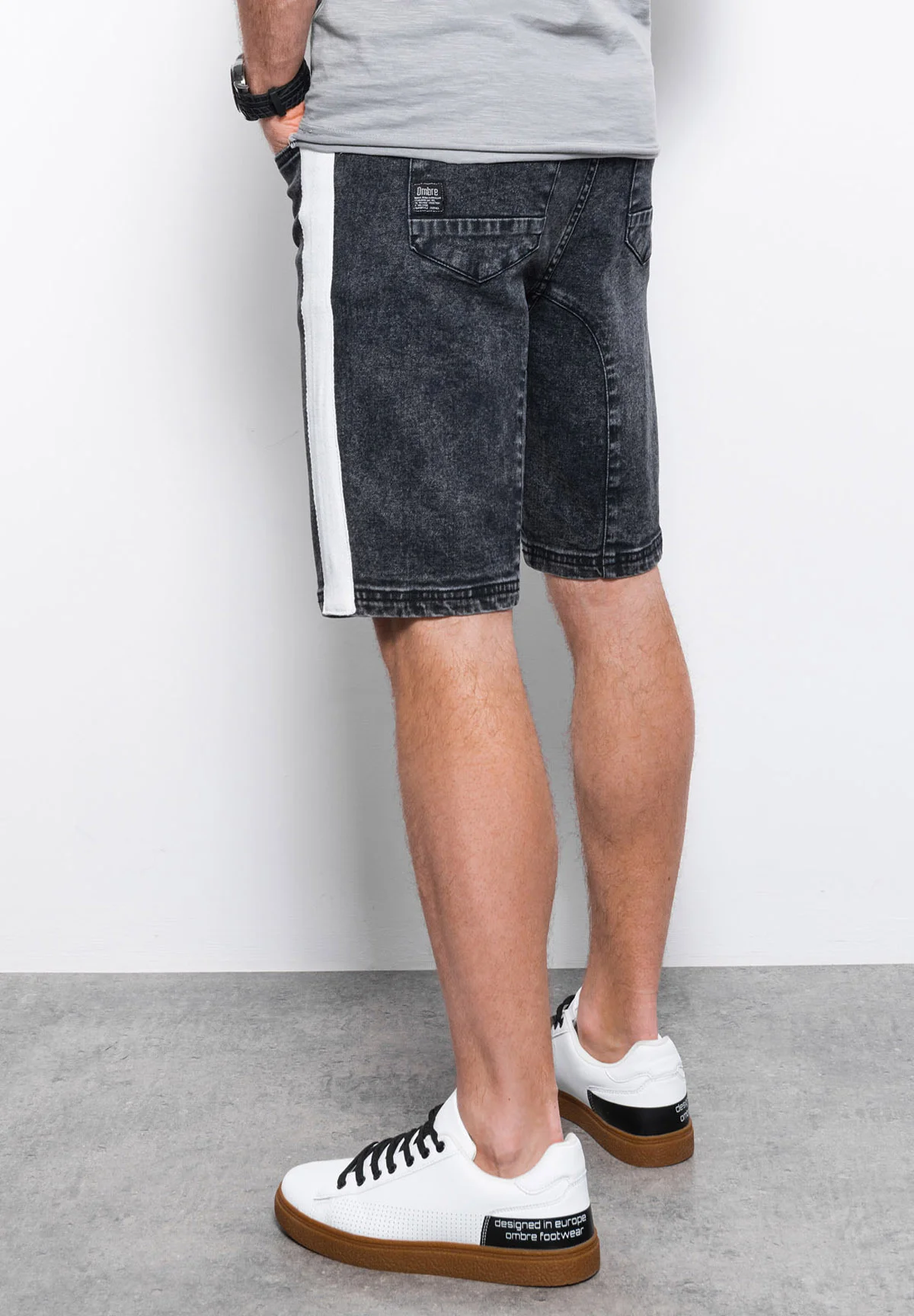 Pantalones cortos de mezclilla ombré