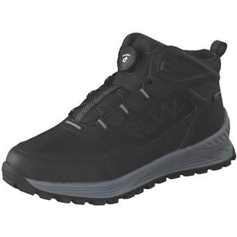 Run Lifewear Schnür Boots in schwarz