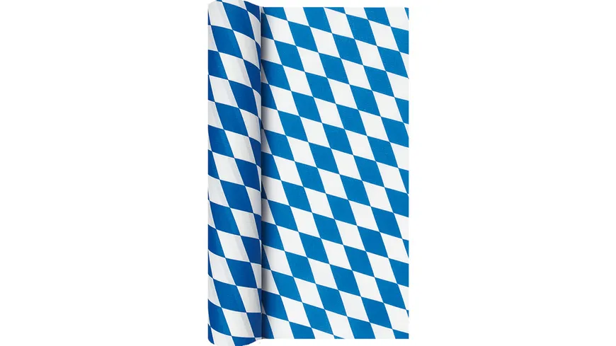 Home-Fashion Airlaid-Tischläufer Bayernraute 40x490cm blau, weiß kariert