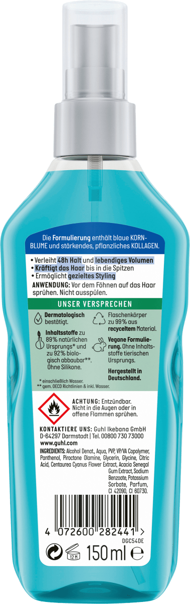 Föhn-Spray Langzeit Volumen, 150 ml