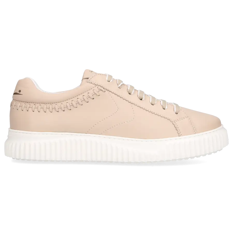 VOILE BLANCHE - Sneaker low LIPARI Kalbsleder - beige