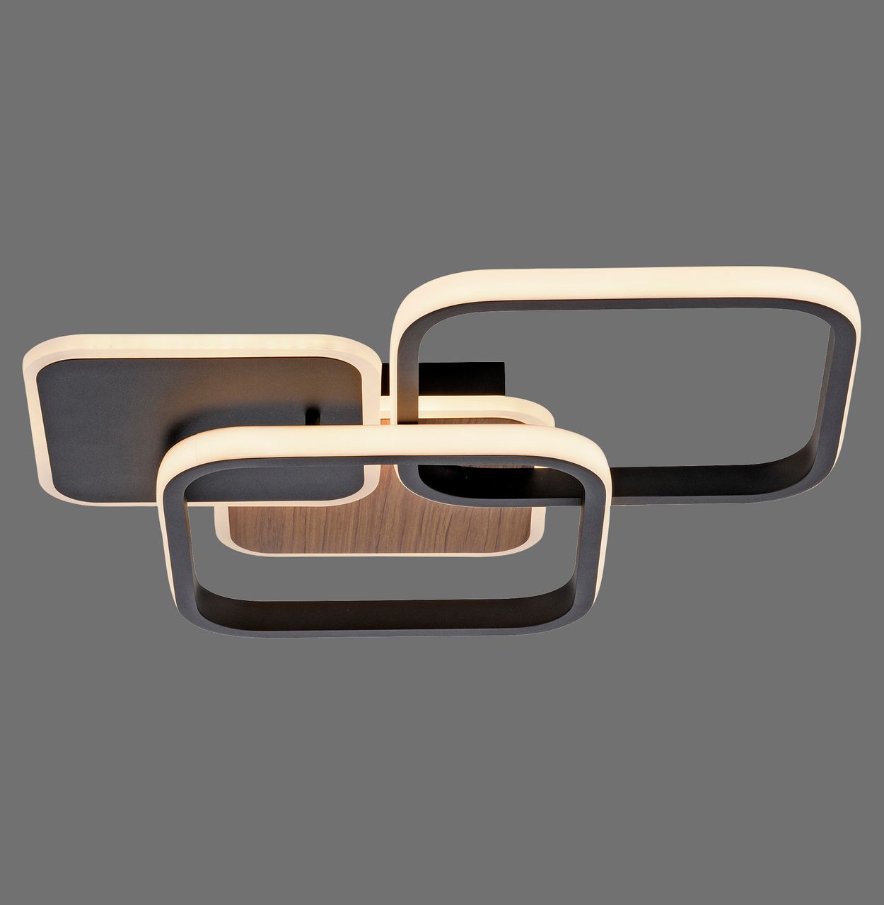 JUST LIGHT LED Deckenleuchte SEVENT, eckig, 1xLED-Board/36W/3000K, Innenleuchte, IP20