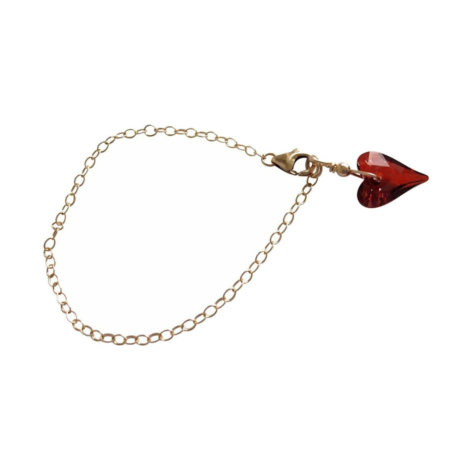 Armband 'Herz Red Magma'