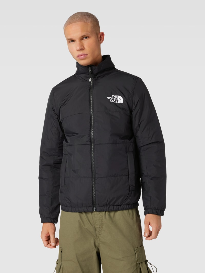 Steppjacke mit Label-Stitching Modell 'GOSEI' in schwarz