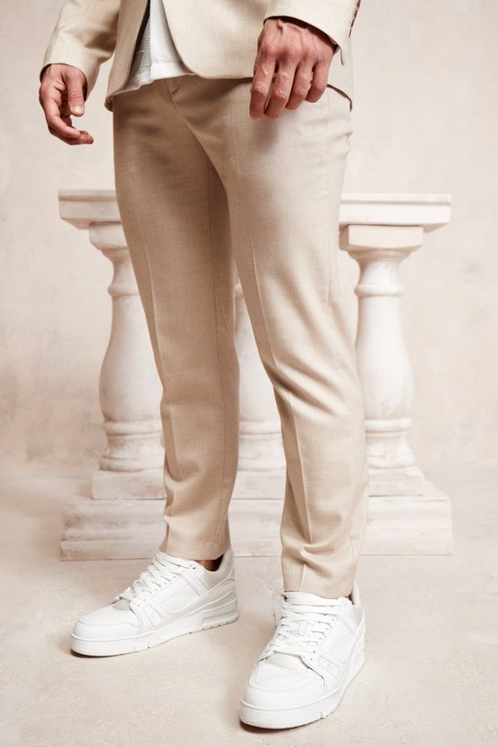 Slim-Fit Pique Anzughose