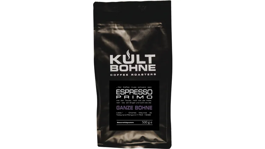 KULTBOHNE Kaffee Bohnen Espresso Primo 500 g