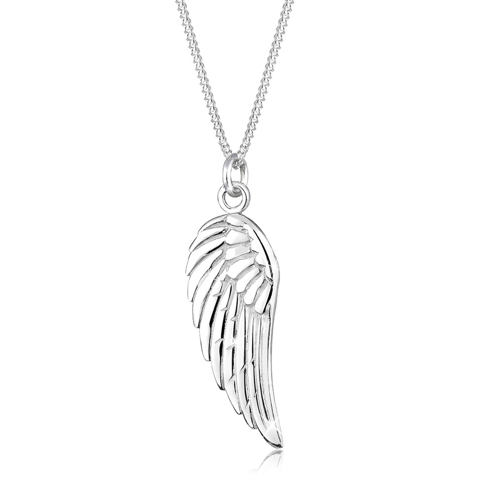 Elli Elli Collier Femmes Ange Pendentif Ailes Symbole Tendance Boho en Argent Sterling Bijoux