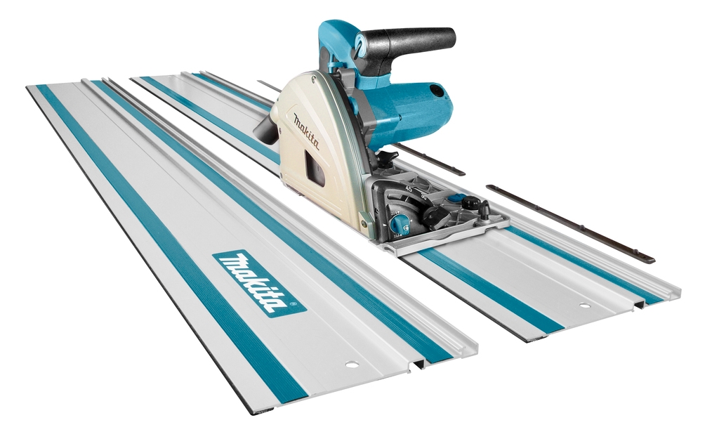 Makita SP6000J1X2 230V Plunge Saw 165 mm + 2 x rails + connecting strips + storage bag + extra saw blade