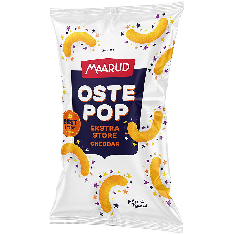 Maarud Ostepop 175 g xl real cheddar Maarud
