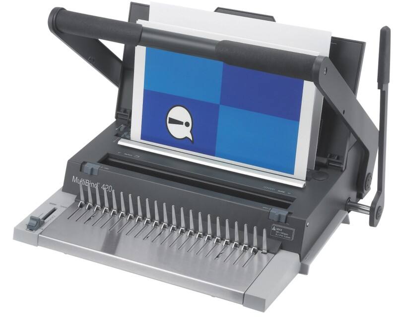 GBC MultiBind 420 Manuell CombBind/WireBind/ClickBind Bindegerät 450 Blatt