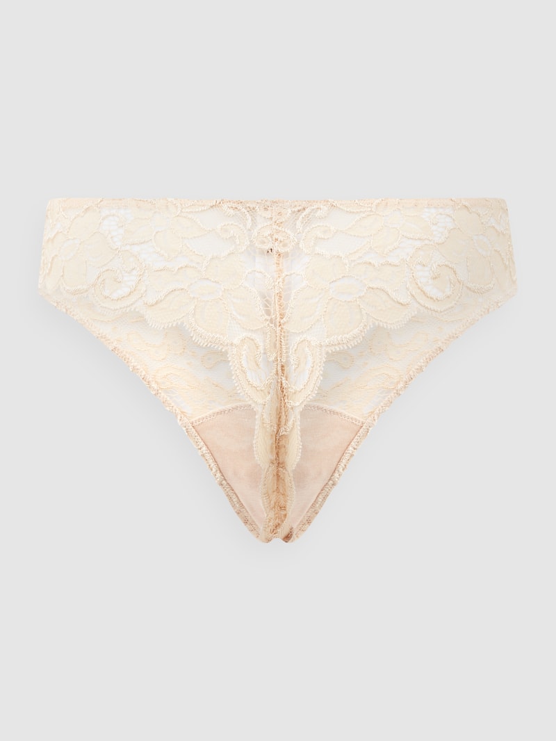 String aus Spitze Modell Moments in beige