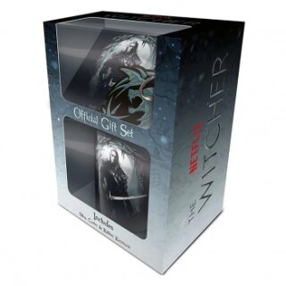 Pyramid Geschenkset (Tasse, Untersetzer & Schlüsselanhänger) - The Witcher (Der Jäger)