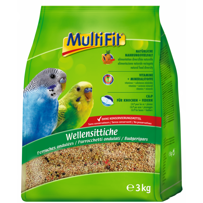MultiFit Hauptfutter MultiFit Wellensittichfutter 3 kg