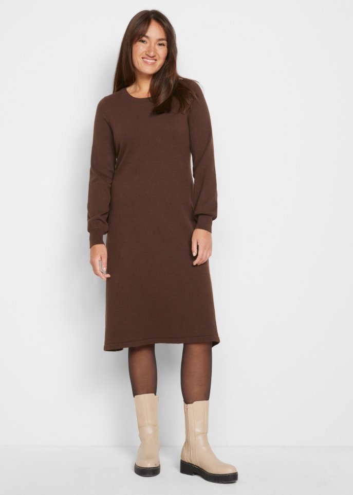Strickkleid aus recycelter Baumwolle