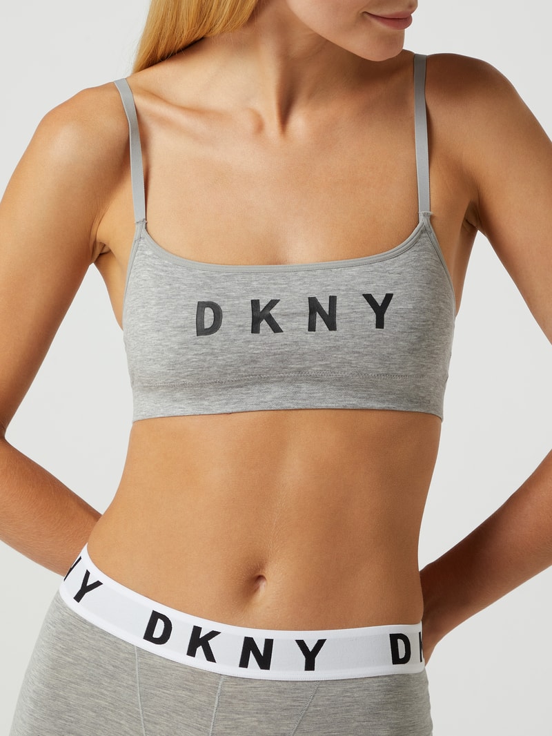 Bustier aus Lyocellmischung in mittelgrau meliert