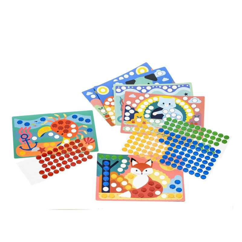 Atelier gommettes à coller animaux Oxybul