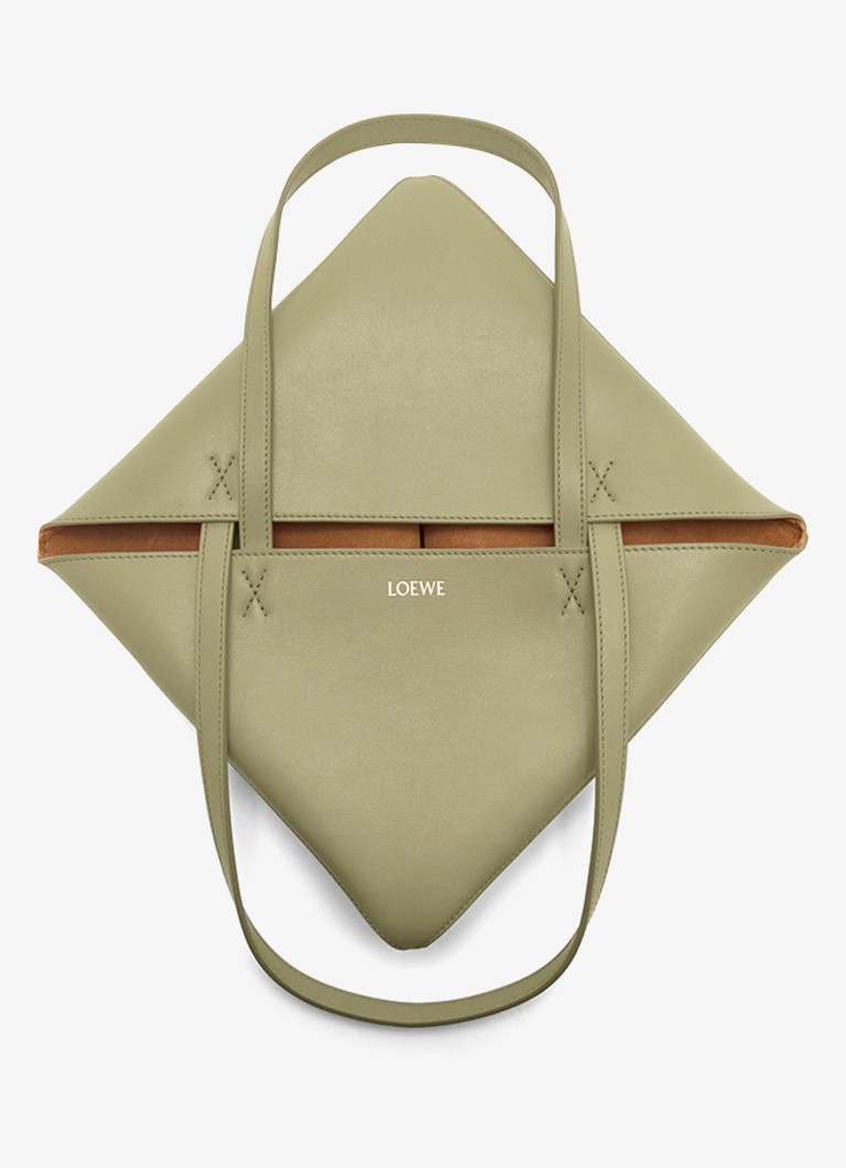 LOEWE Puzzle Fold vidēja izmēra iepirkumu soma no teļādas