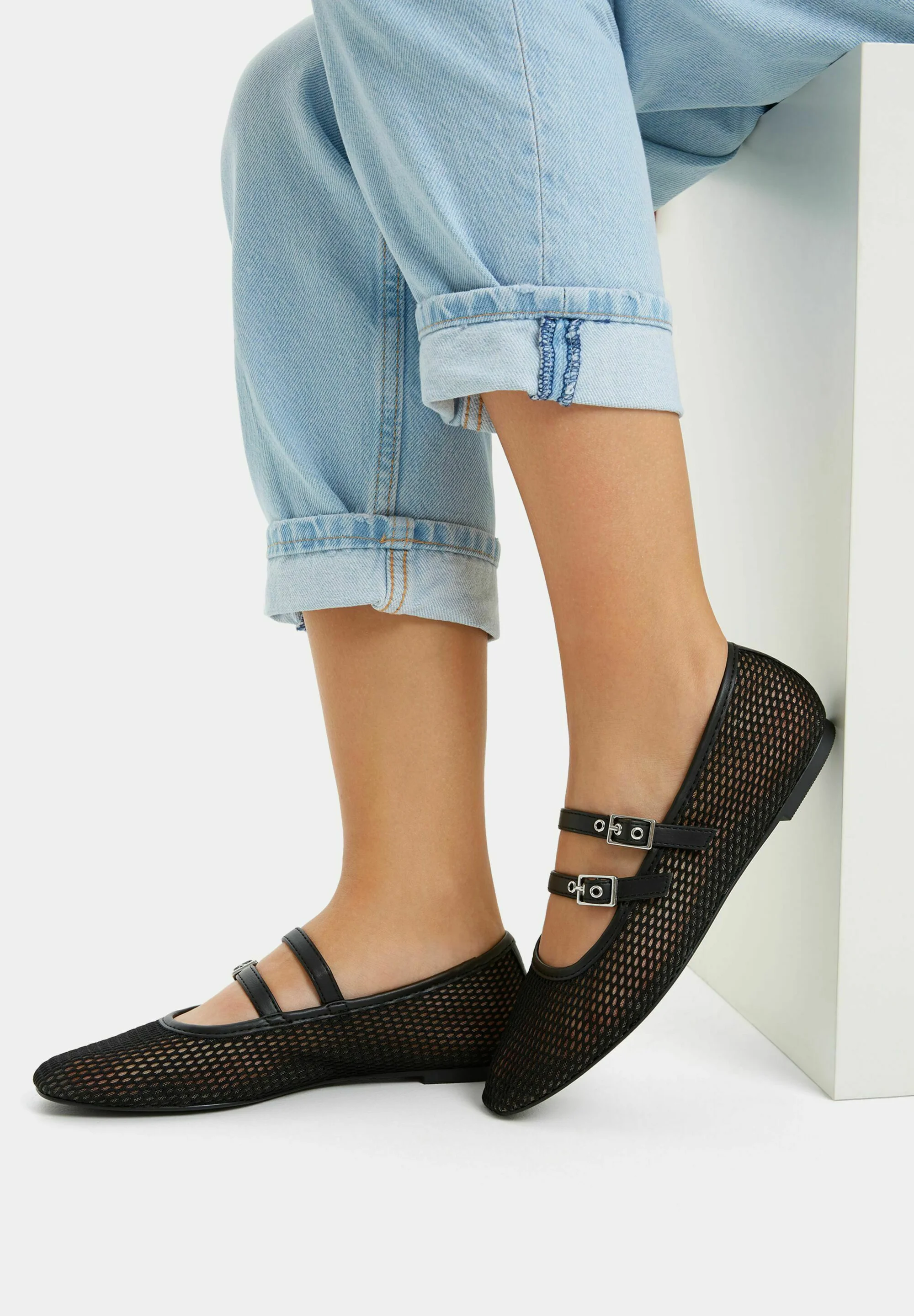 Bershka ZAPATOS PLANOS CON HEBILLAS - Bailarinas con tira