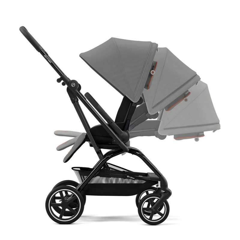 Poussette compacte Eezy Twist+ 2 Lava grey châssis black Cybex