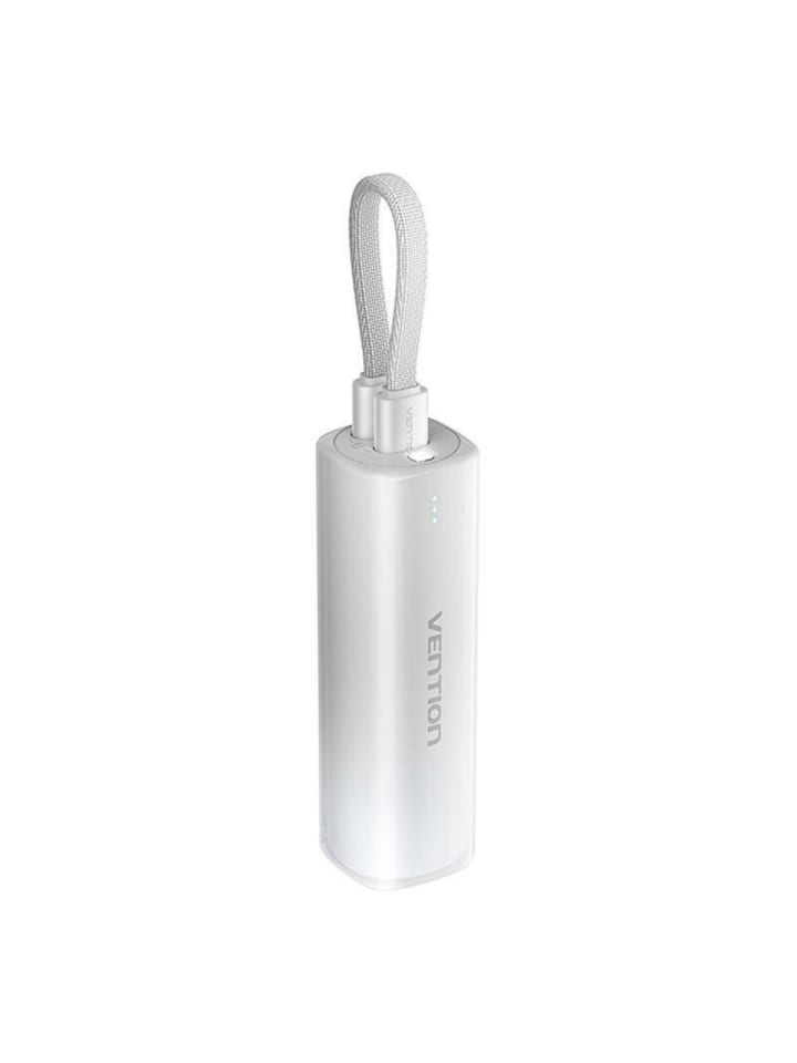 Vention Powerbank 5000 mAh mit Kabel USB Typ C kompatibel mit iPhone 0,11 m in Grau günstig kaufen onesize