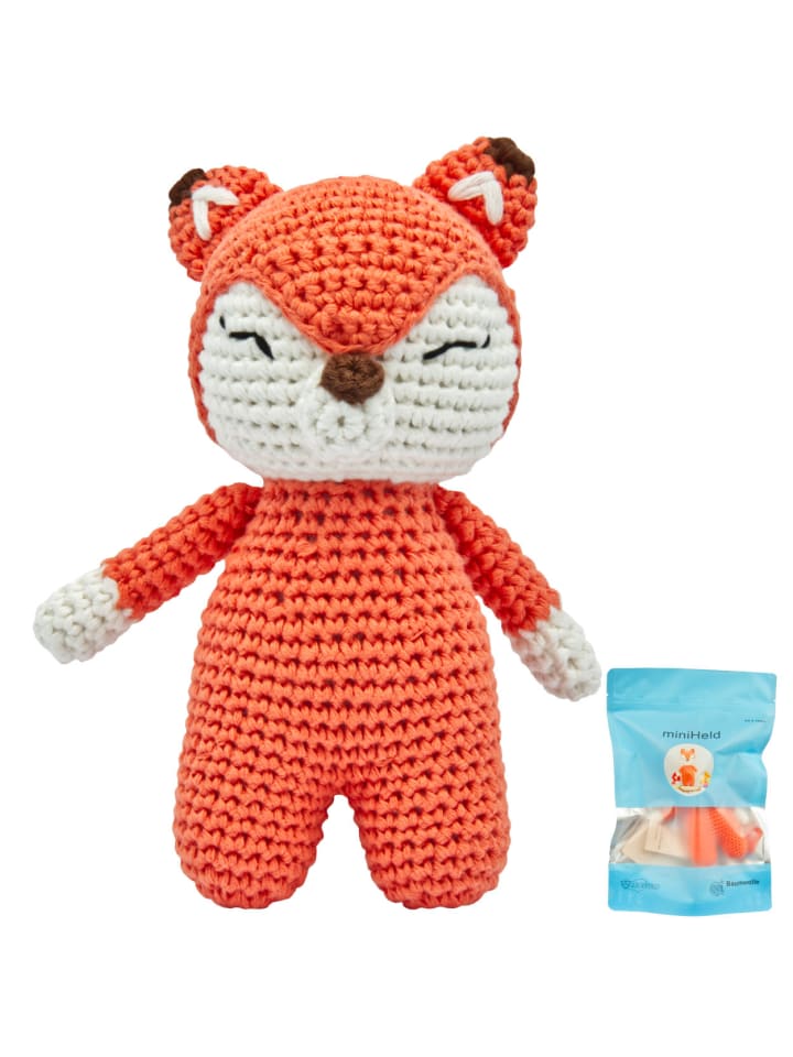 miniHeld Handgestrickter Fuchs gehäkelt aus Baumwolle Spielzeug 15 cm 0 Monate günstig kaufen onesize