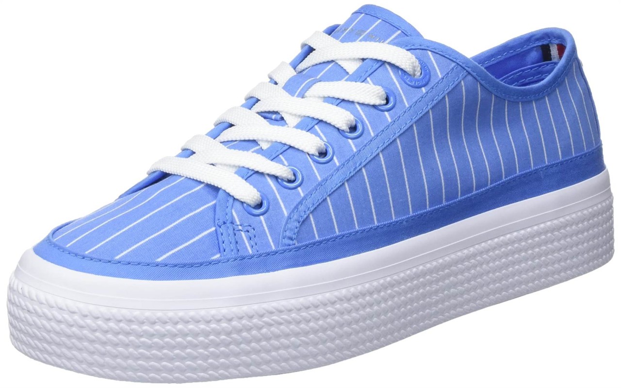 TOMMY HILFIGER Sneaker blau ESSENTIAL STRIPE SNEAKER