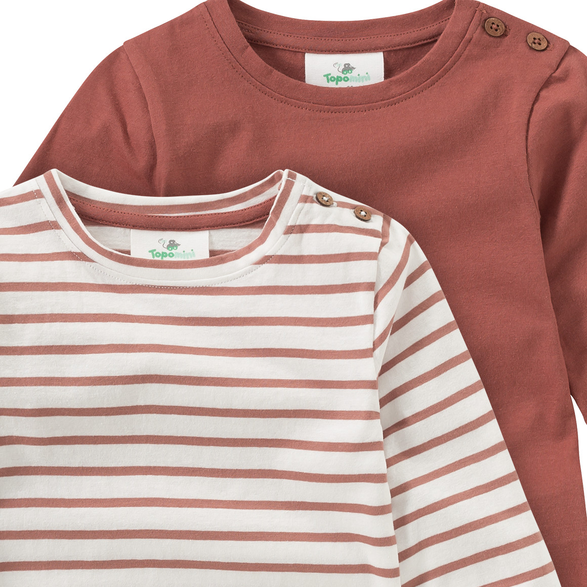 2 Baby Langarmshirts im Set