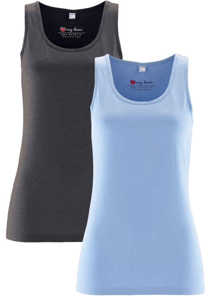 Stretch Tanktop, (2er Pack)