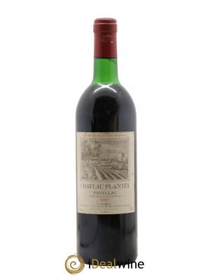 Château Plantey Cru Bourgeois  1985 - Lot de 1 Bouteille
