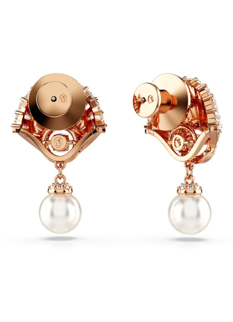 Orecchini a lobo Swarovski Idyllia placcati in oro