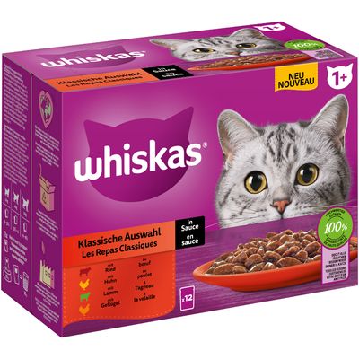 Megapack Whiskas 1+ Adult Frischebeutel 24 x 85 g