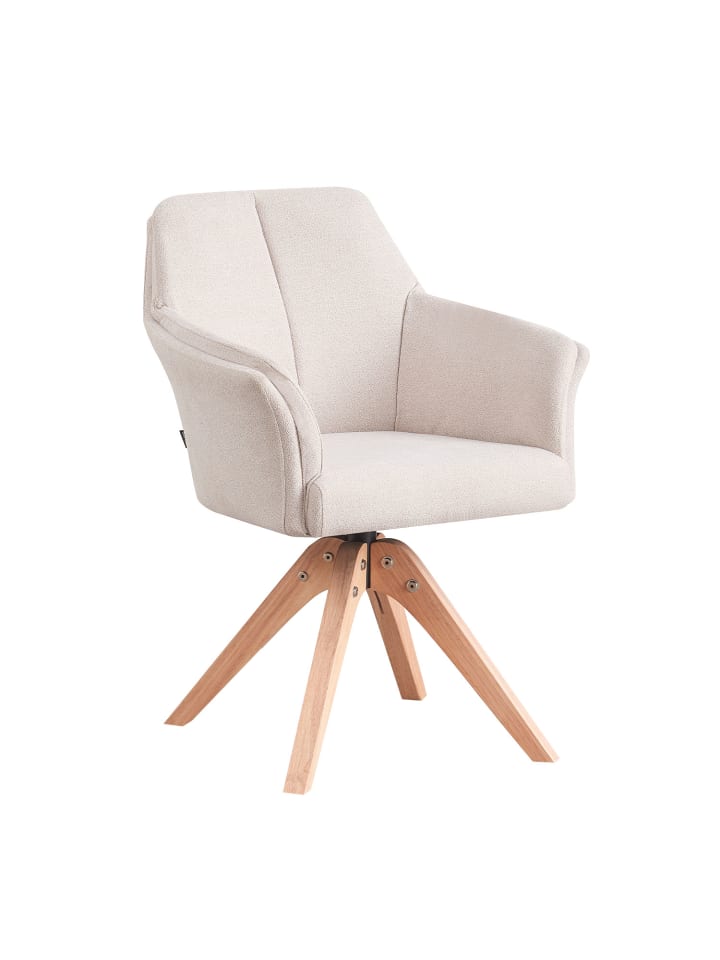 B&D Home Drehstuhl DAISY in Cremeweiß - (B)62 x (H)86 x (T)63 cm günstig kaufen onesize