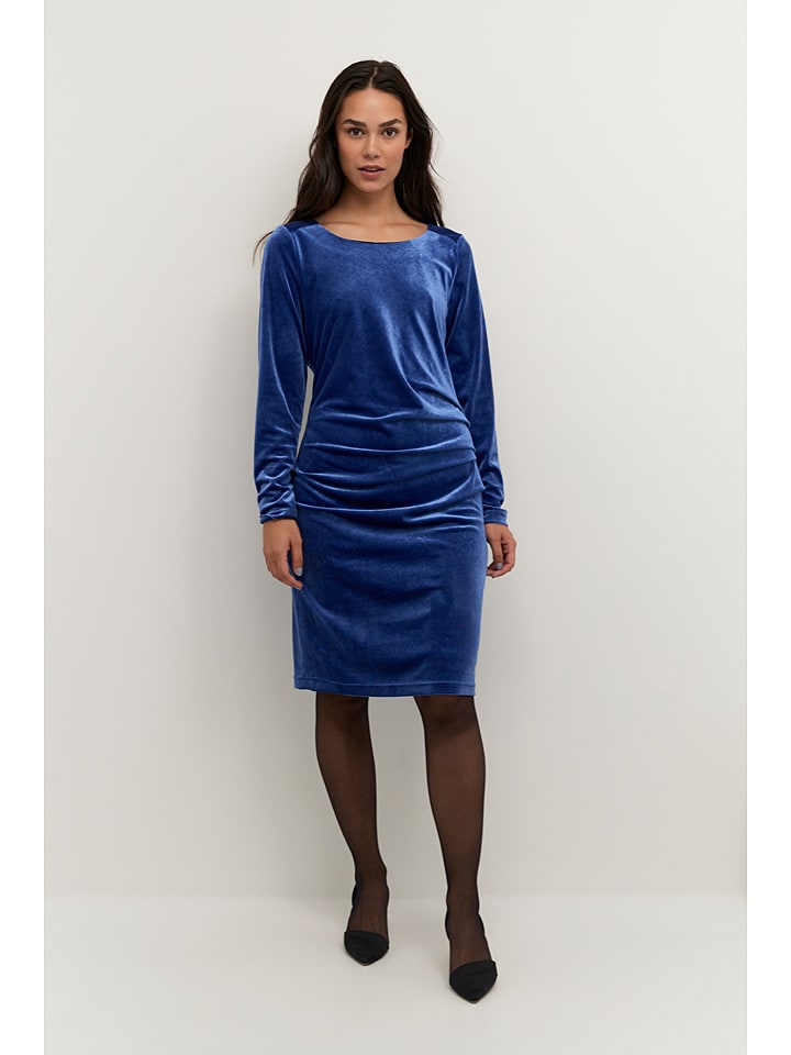 Kaffe Kleid in Blau günstig kaufen