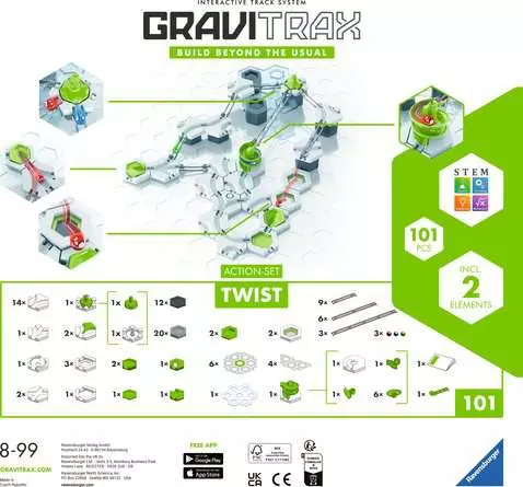 Ravensburger GraviTrax Action-Set Twist 50 year blue triangle