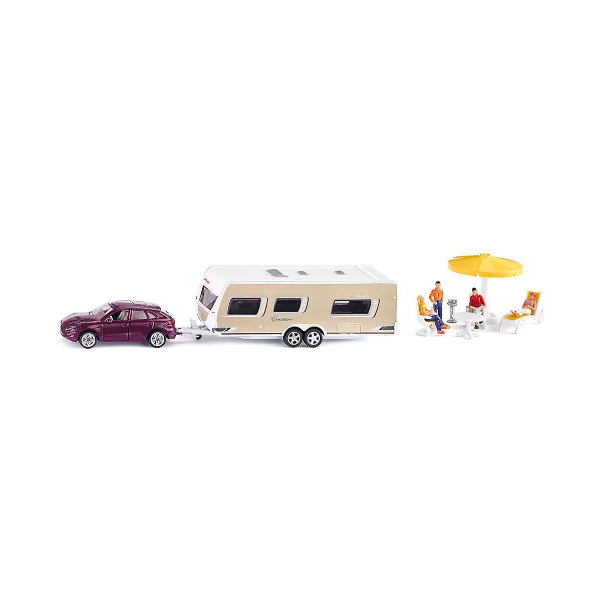 SIKU 2542 PKW mit Wohnwagen  1:55