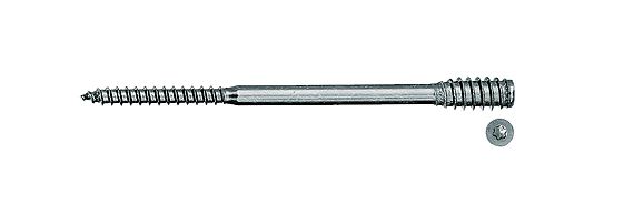 Fischer 513201 Distanzschraube ASL 6 x 325, elektrolytisch verzinkter Stahl, 100 Stück