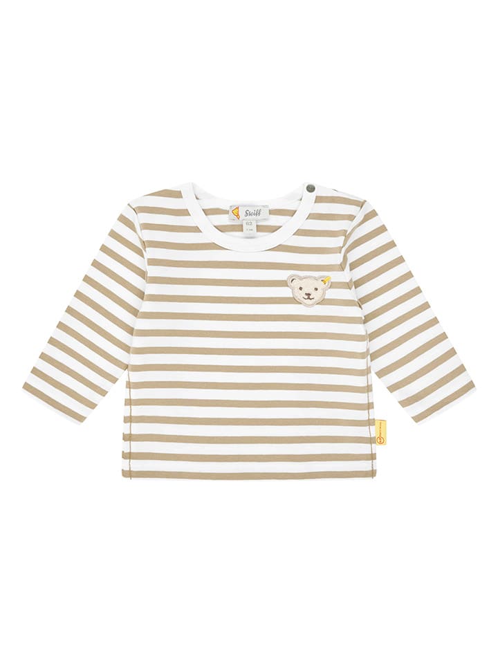 Steiff Longsleeve in Weiß/ Beige günstig kaufen