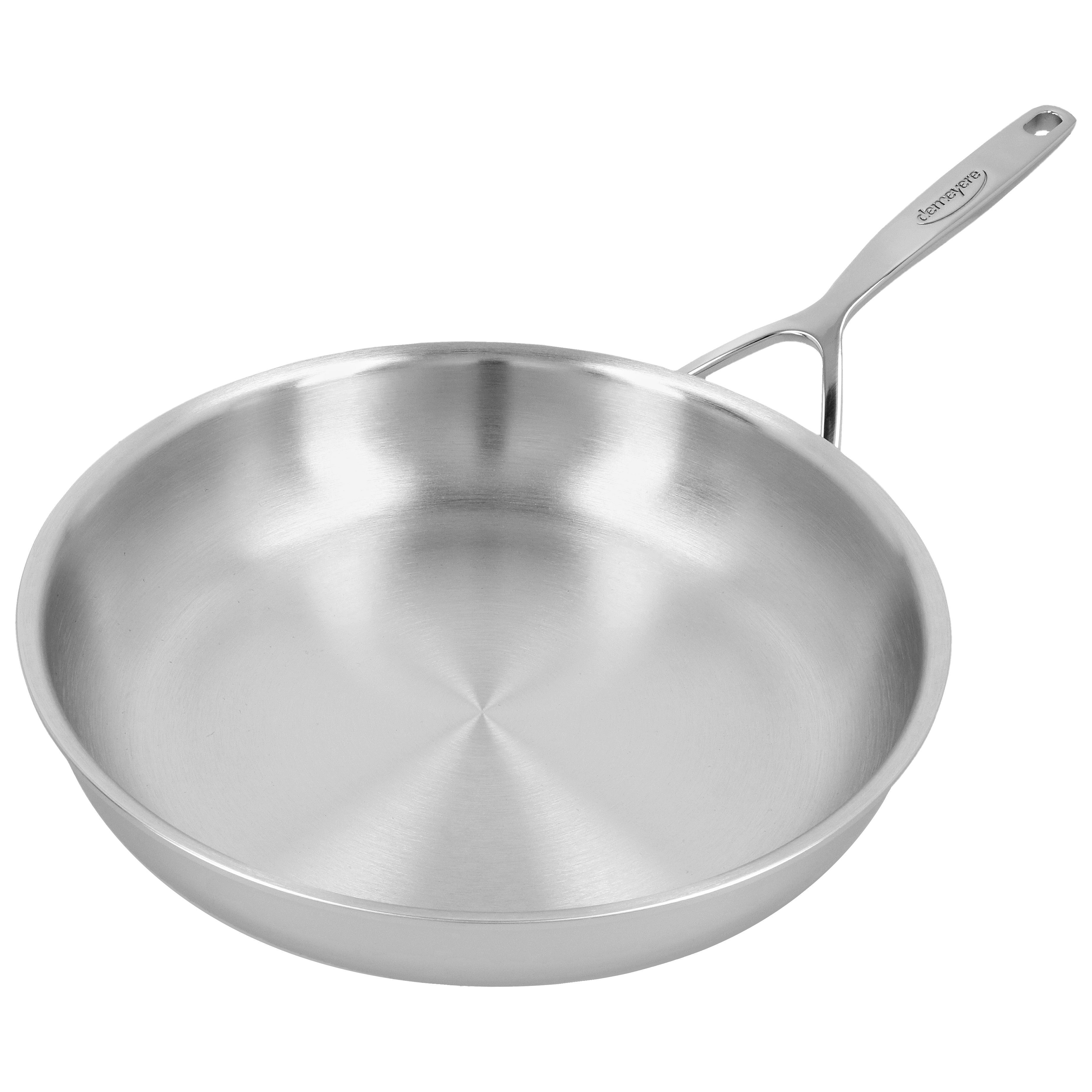 Bratpfanne 28 cm, 18/10 Edelstahl, Silber