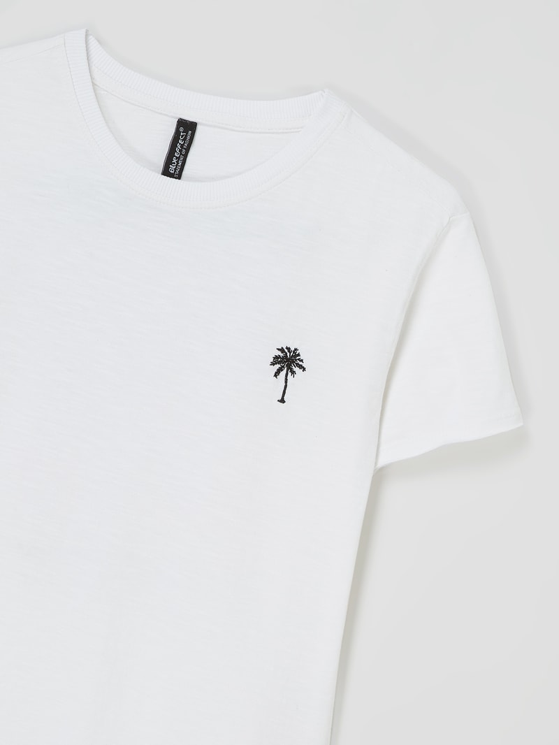T-Shirt aus Baumwolle in weiß