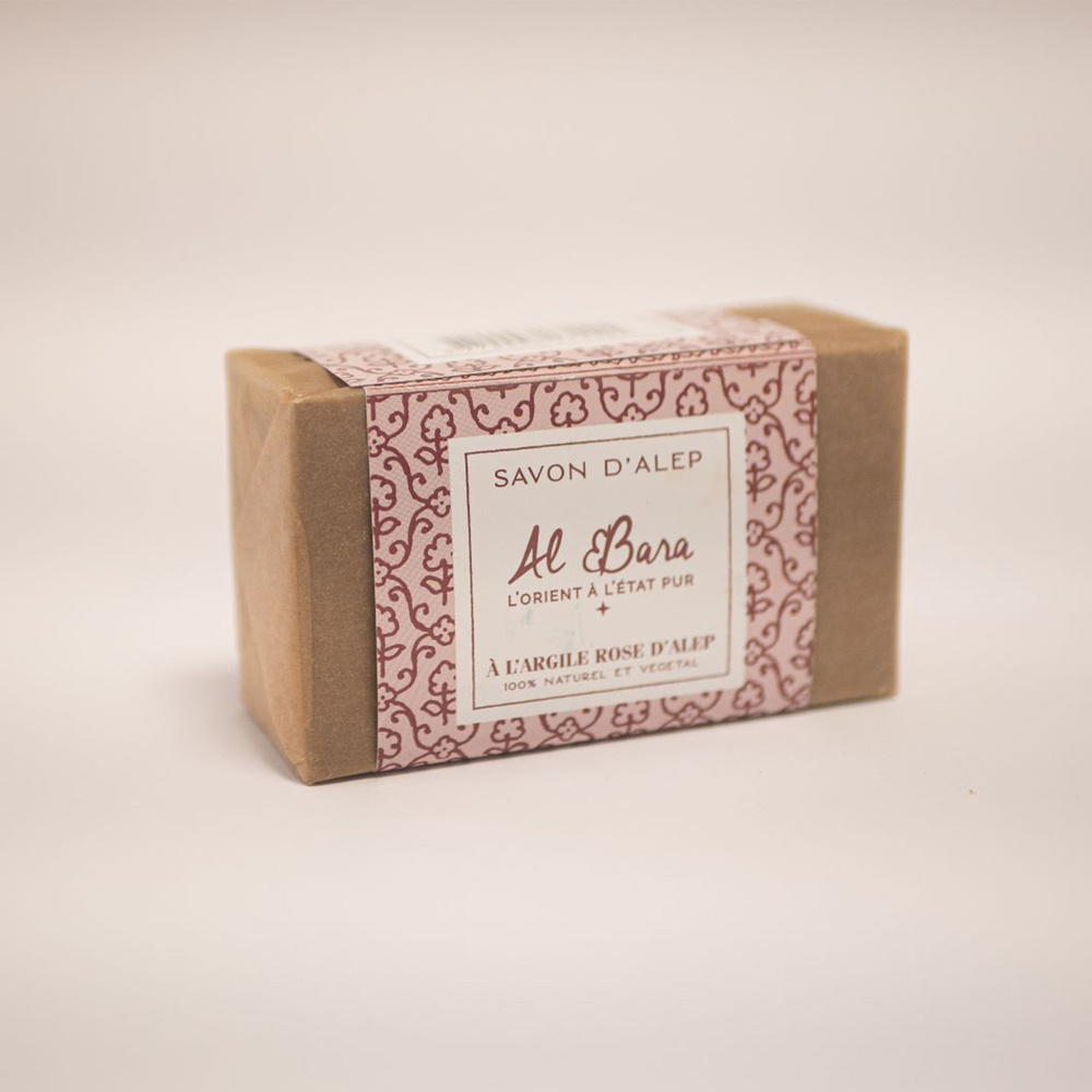 al bara Savon d'Alep à l'argile rose Savon