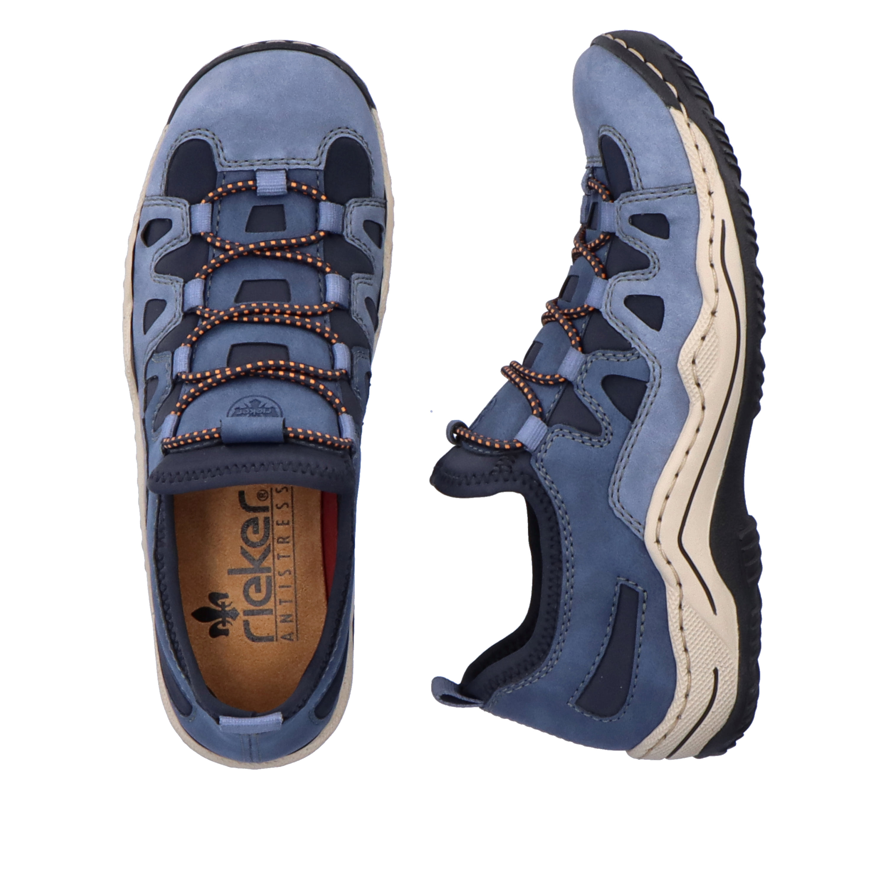 Rieker Damen Slipper ozeanblau
