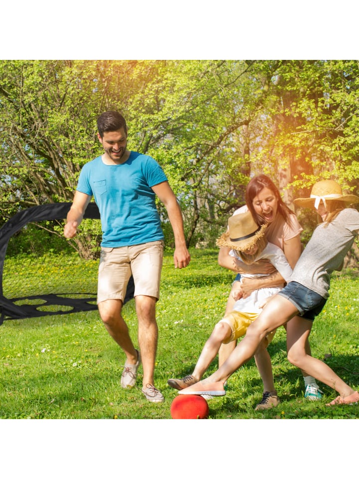relaxdays Pop Up Tor in Schwarz günstig kaufen onesize