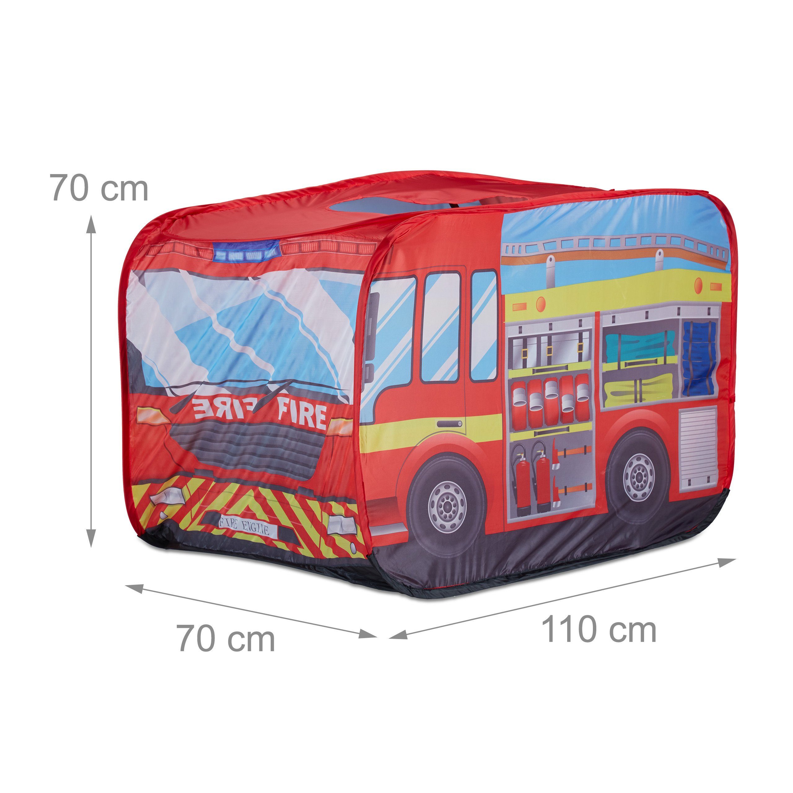 relaxdays Feuerwehrhelm 3 tlg. Feuerwehr Set