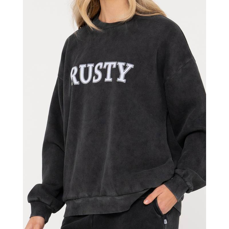 RUSTY RUSTY OVERSIZE CREW FLEECE Sweatshirt Damen