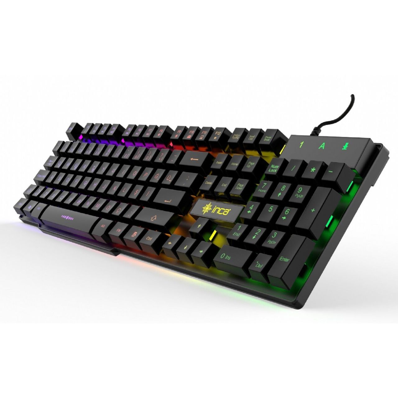 Inca Gaming Deluxe IKG-446: Tastatur – Dreifarbige LED-Hintergrundbeleuchtung inklusive
