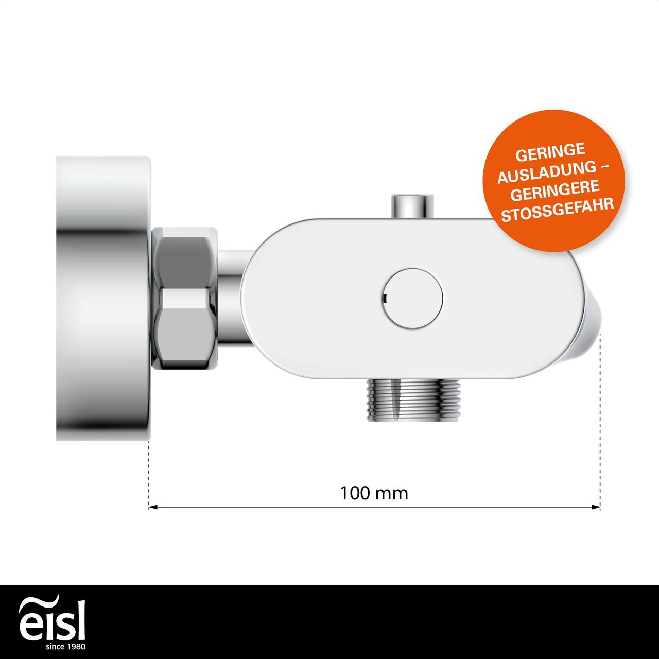 Eisl CARNEO Badewannenarmatur mit Wasserfall