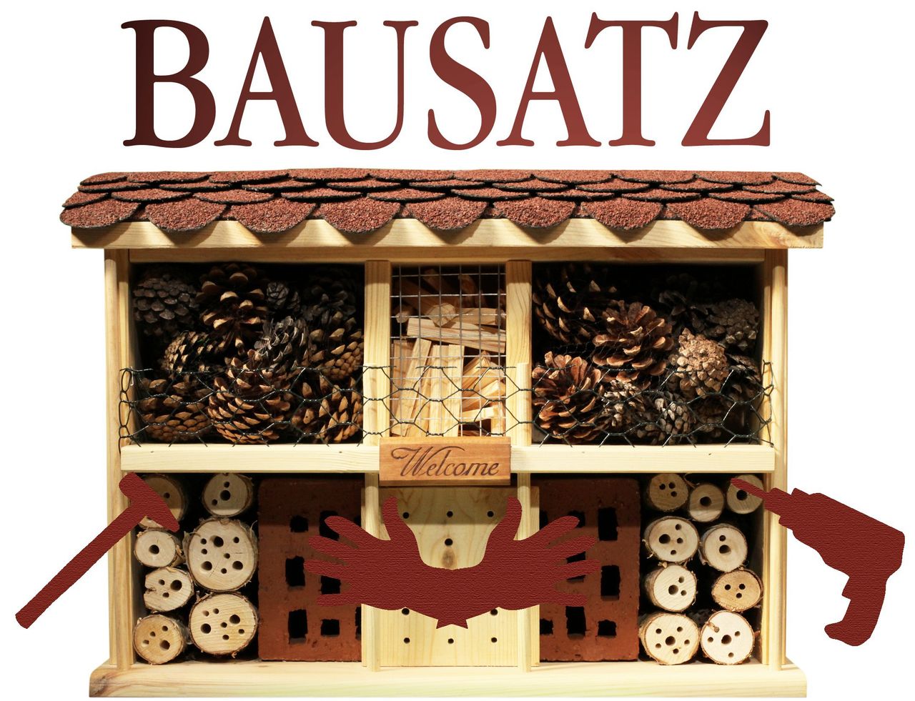 Luxus-Insektenhotels Luxus-Insektenhotel Bausatz 